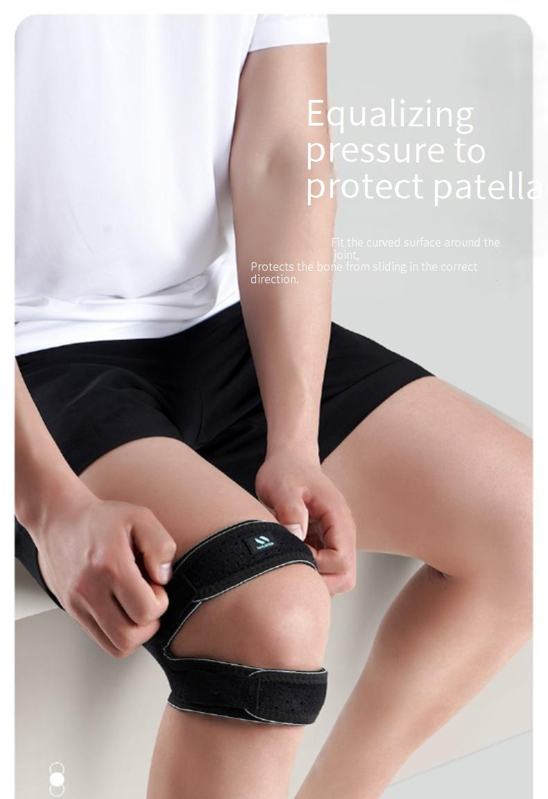 Breathable Summer Knee Brace With Silicone Patella Pad – Shock Absorption & Dual Compression For Running, Basketball & Fitness (Unisex)_voghion.com