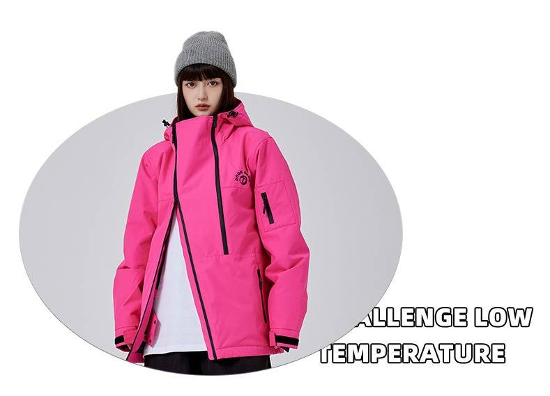 Veste de ski unisexe imperméable – Manteau d'hiver coupe-vent et isolant pour hommes et femmes, veste de snowboard légère et résistante_voghion.com