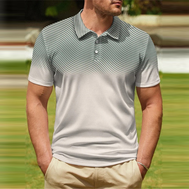 Men's 3D Short sleeve crewneck T-shirt Blazer Polo shirt plus size beach fashion logo short sleeves_voghion.com