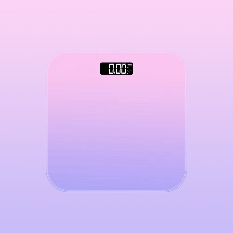 New Gradient Home Smart Electronic LCD Display Rechargeable Bluetooth Fat Body Scale Professional Weighing Weight Loss_voghion.com