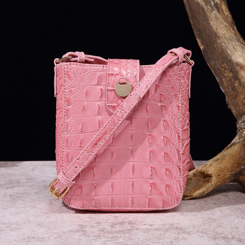 retro slung mobile phone clutch wallet Brahman crocodile pattern for cross-border independent station_voghion.com