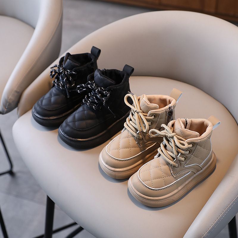 Bambini 2024 Autunno Inverno Bambina Antiscivolo Bambini Neonati Ragazzi Stivali da Neve Scarpe di Cotone_voghion.com