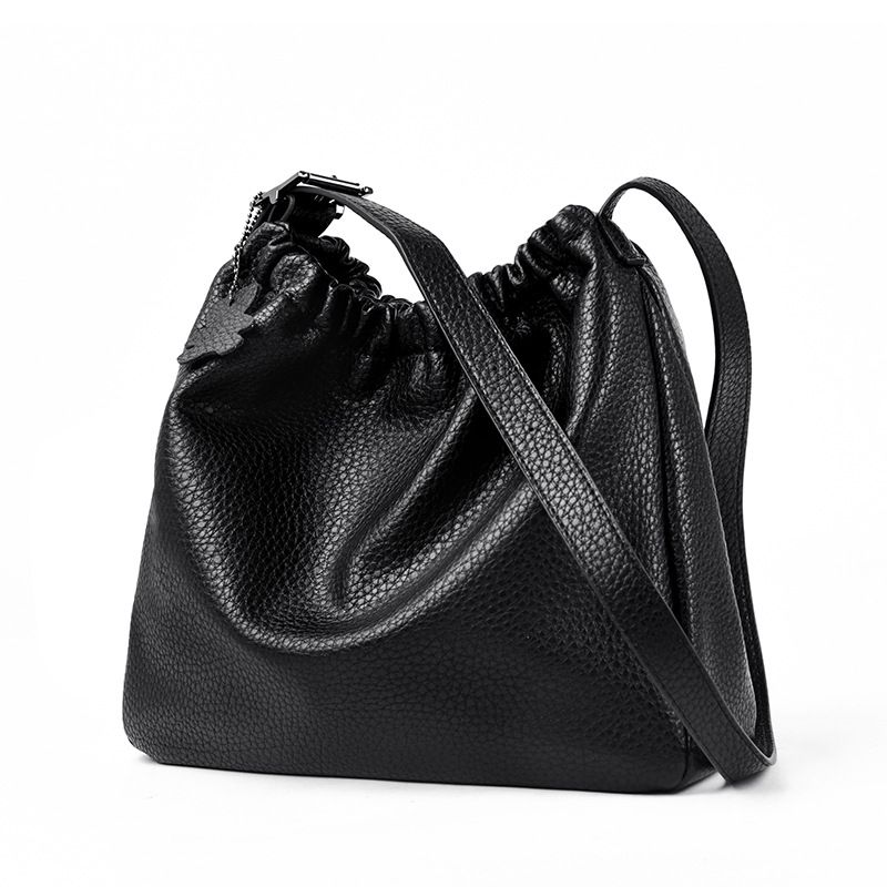 Borsa a tracolla testurizzata di grande capacità, stile casual e pigro, da donna, modello Niche, 2025_voghion.com