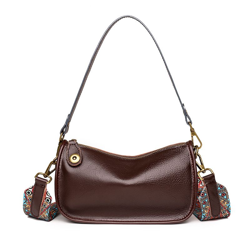 2022 Nuova borsa a tracolla singola in vera pelle da donna, versatile, alla moda, con strato superiore ascellare in pelle bovina conciata al vegetale e linfa d'albero_voghion.com