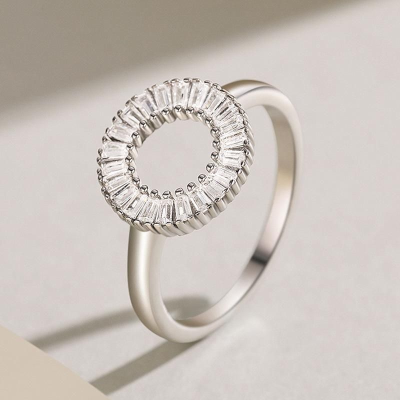 Tancise Classic Zircon Silver Ring Ladies Jewelry Wedding Promise Party Gift_voghion.com