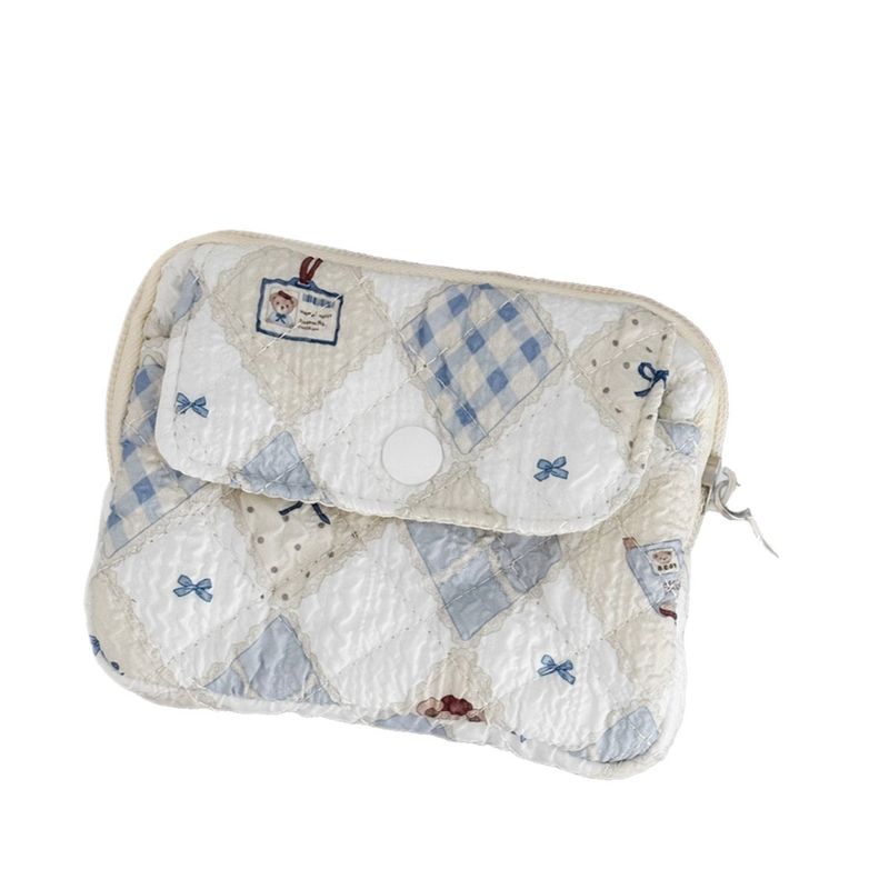 Concealed Buckle Coin Purse High-Value Cartoon Print Portable Key Lipstick ID Storage Bag_voghion.com
