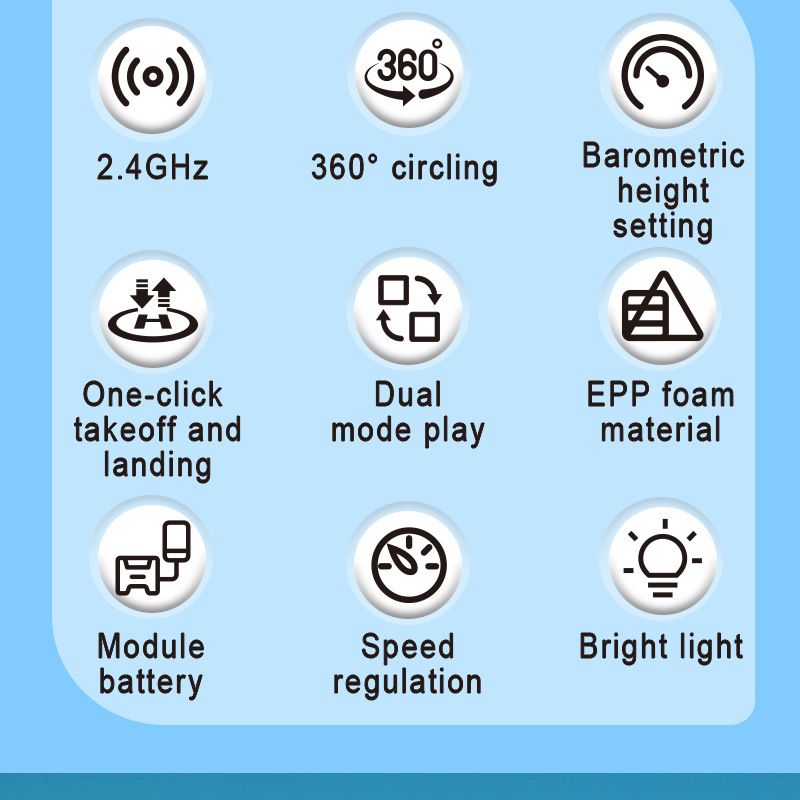 Espuma controle remoto aeronave drone planador queda resistente quadricóptero brinquedos infantis_voghion.com