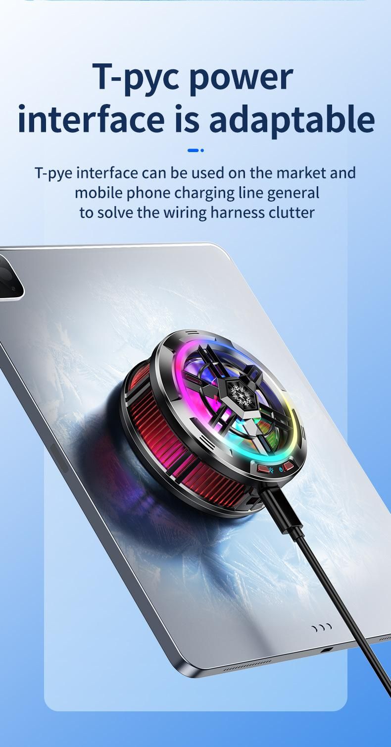 Mobile Phone Heat Sink, Flat Magnetic Suction X100 High-power Three Stage Semiconductor Icing Silent Cooling Device_voghion.com