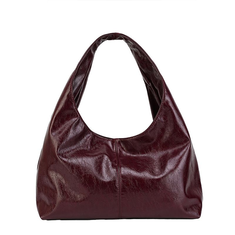 2025 Nuova borsa tote elegante da donna, semplice e di grande capacità, da portare a spalla sotto le ascelle, con design a blocchi di colore_voghion.com