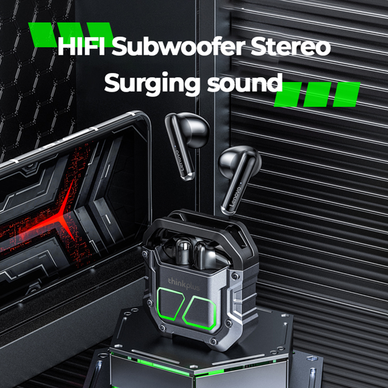 1 Paar Kopfhörer Dual Mode Switching Gaming Bunte Lichter Mecha Style Design Version Anruf Wasserdicht Wireless Bluetooth_voghion.com