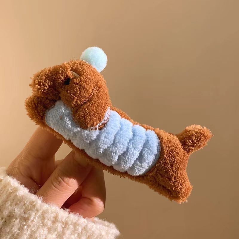 Armas vorstikoera emane külje sälguga pardilindiga klamber, koomiksiloominguline sügis- ja talvine suur juuksenõelaga peakate_voghion.com