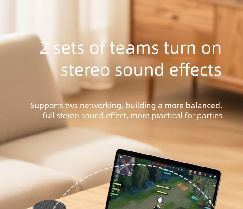 Mini enceinte Bluetooth portable magnétique d'extérieur étanche avec caisson de basses sans fil_voghion.com