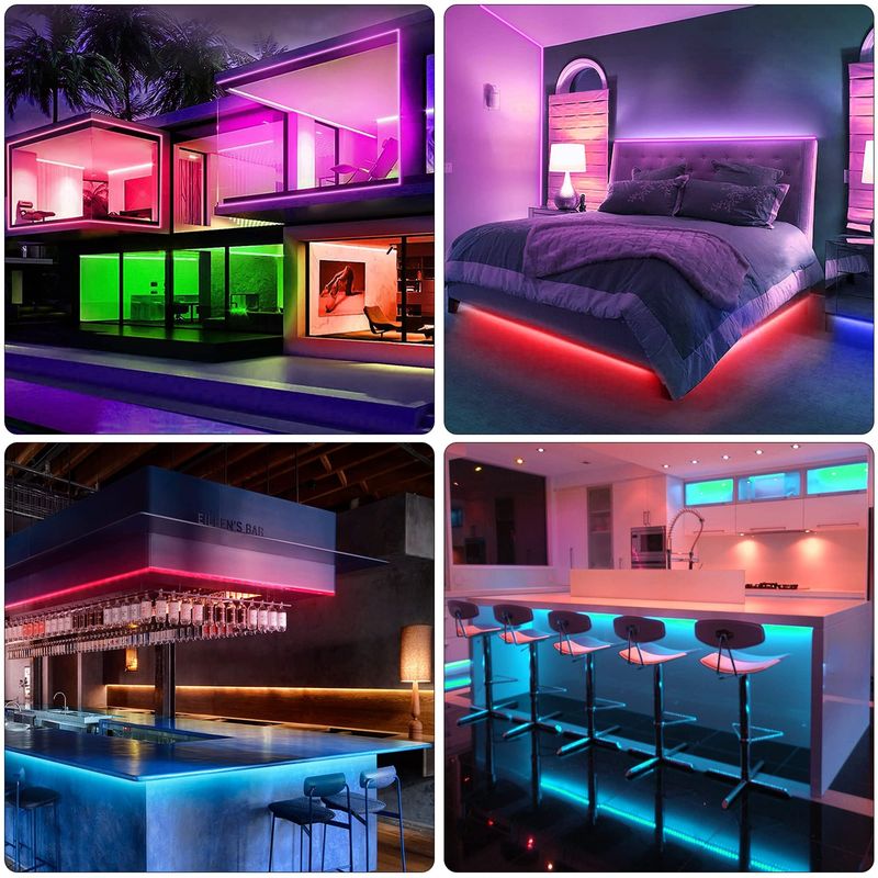 Tira de luz LED Tira de luz 5050RGB Tira de luz LED de bajo voltaje de 5 V Tira de luz LED autoadhesiva USB TV Fondo Atmósfera Tira de luz_voghion.com
