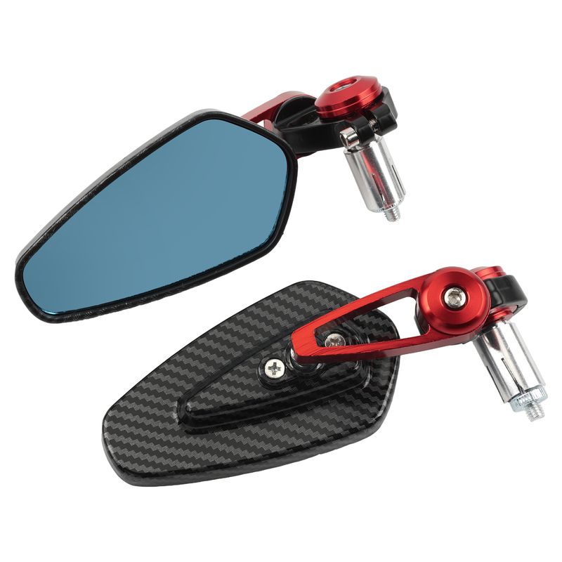 Motocicletă ghidon lateral oglindă retrovizoare universală 7/8" 22mm motocicletă ghidon din fibră de carbon oglinzi retrovizoare accesorii_voghion.com