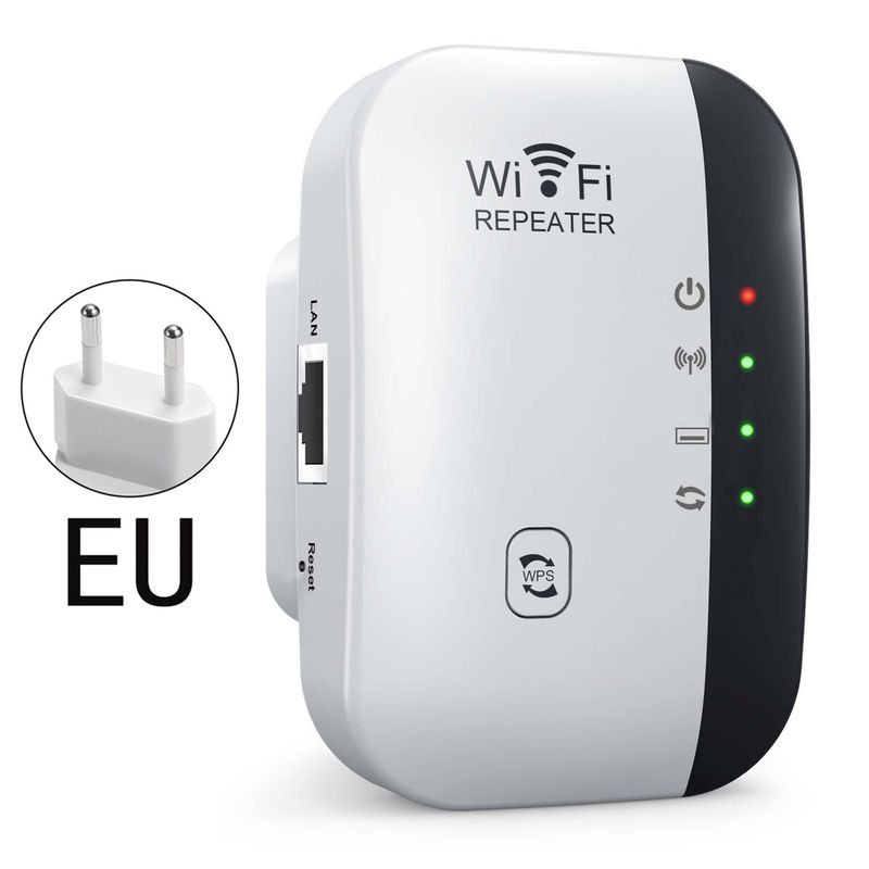 WiFi Repeater 300M Netzwerk Booster Drahtloser Signalverstärker Heimrouter US/EU Standard Neues Modell_voghion.com