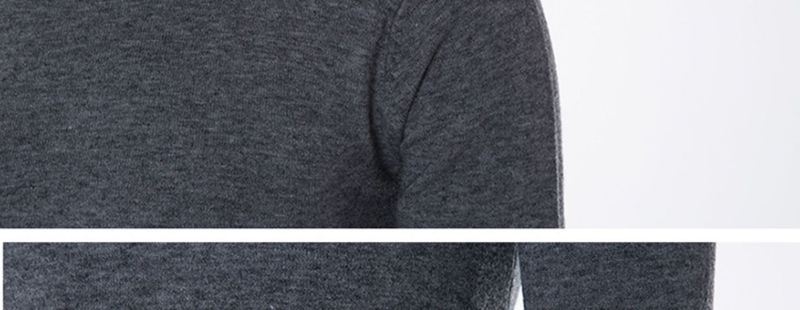 Maglione dolcevita da uomo unisex autunno e inverno maglione base pullover slim tinta unita a righe_voghion.com
