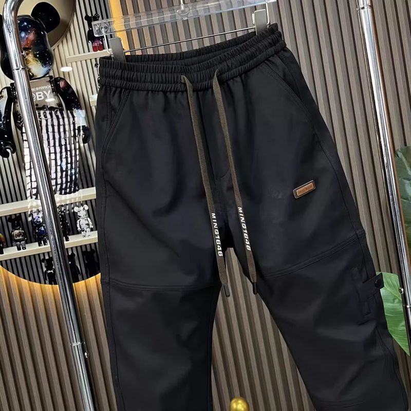 001 Spring And Autumn New Fashion Versatile Trendy Comfortable Cargo Men's Sports Outdoor Casual Loose Jogger Pants_voghion.com