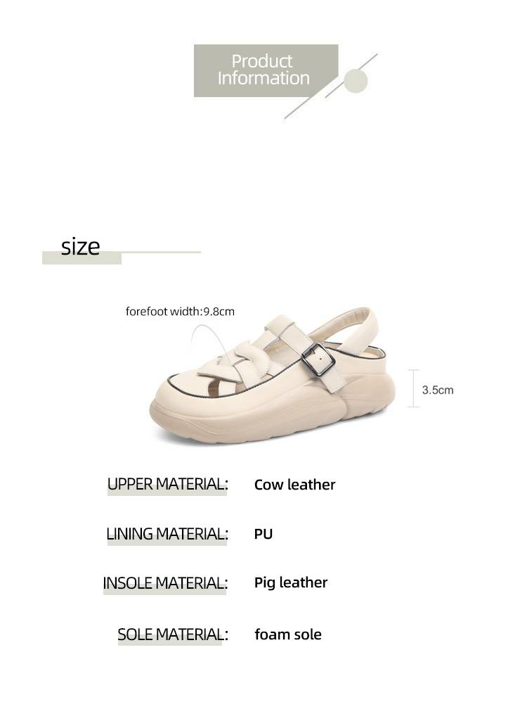 cameido Questi sandali presentano un design intrecciato e traforato, una suola spessa con plateau e sono adatti per gli sport casual._voghion.com