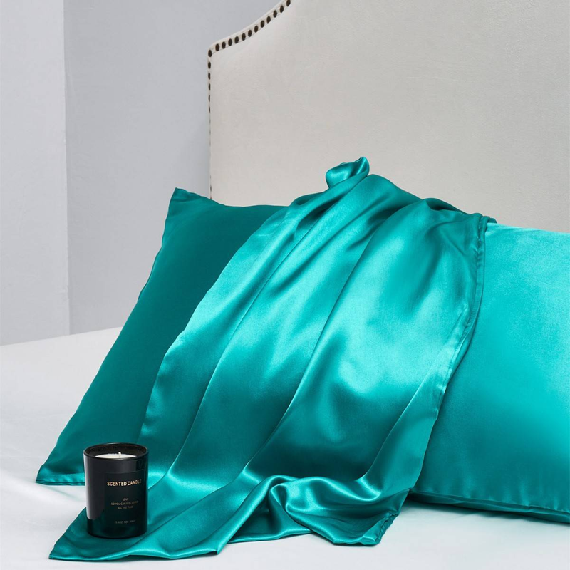 Satin-Kissenbezüge in voller Größe, ähnlich wie Seidenkissenbezüge, 2er-Pack, Kissenbezug für schlafende Frauen mit Hotelverschluss_voghion.com