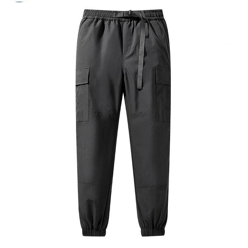 Herrenbekleidung Winter Warme Daunenhose - Winddichte Outdoor-Wanderhose mit Entendaunenfüllung, lässiger Straight-Leg-Stil für Stadt und Berge_voghion.com
