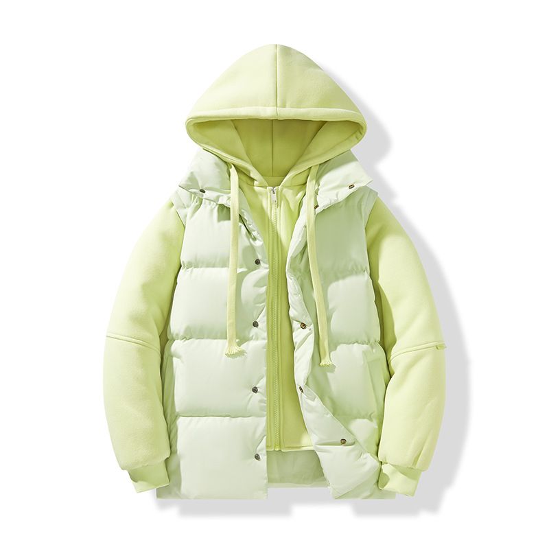 Unisex Hooded Puffer Jacket – Winter-Ready Lightweight Coat With Zip Pockets (Black/Army Green/Olive, S-4XL)_voghion.com