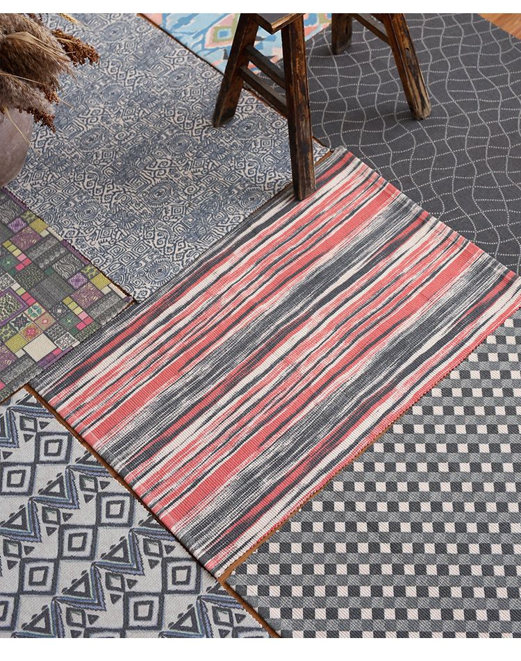 Japanischer Kunstdruckteppich Wohnzimmer Schlafzimmer Nachttischteppich Nordischer Couchtischteppich Veranda Bodenmatte Fußmatte Saugfähig_voghion.com