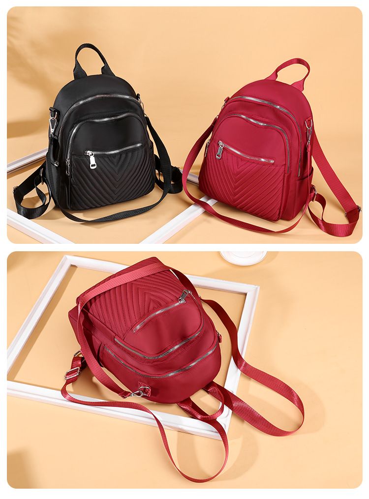 Sırt Çantası Kadın Moda Oxford Kumaş Küçük Sırt Çantası Bayan Naylon Çok Yönlü Moda Tuval Okul Çantası_voghion.com