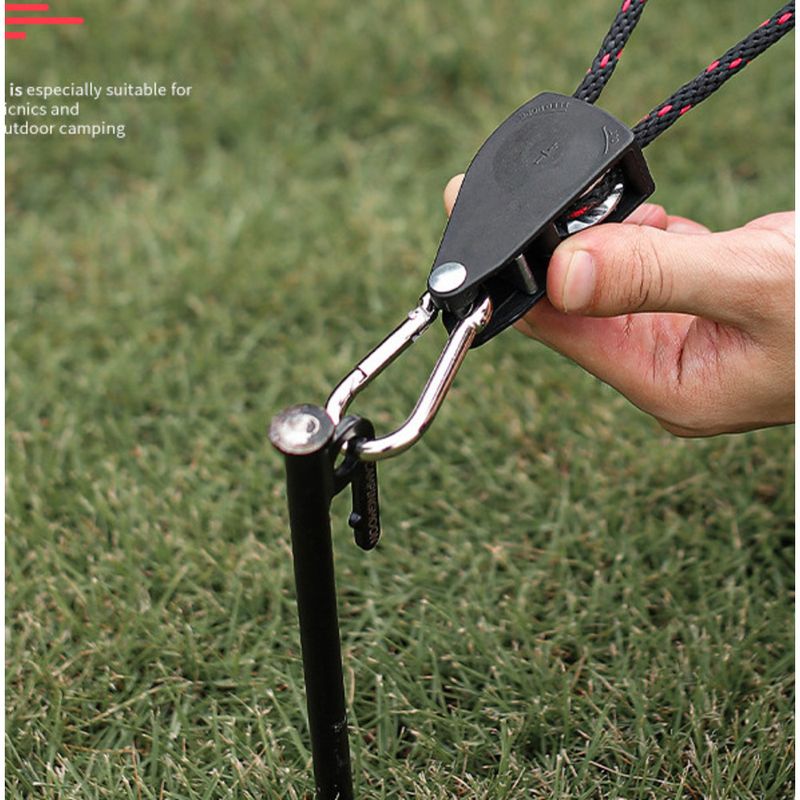 Polea de metal tensora de fijación rápida para toldo de exterior, cuerda de viento para carpa, agrupación de escombros de campamento ajustable_voghion.com
