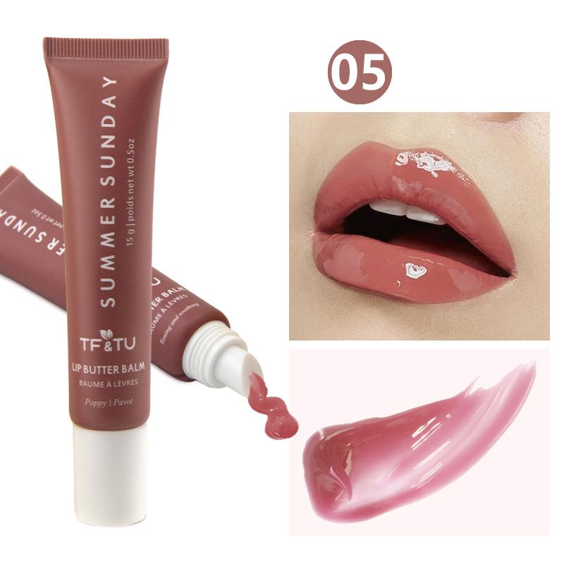Maquillaje TF&TU Polypeptide Butter Balm Brillo líquido Tinte labial hidratante y voluminizador_voghion.com