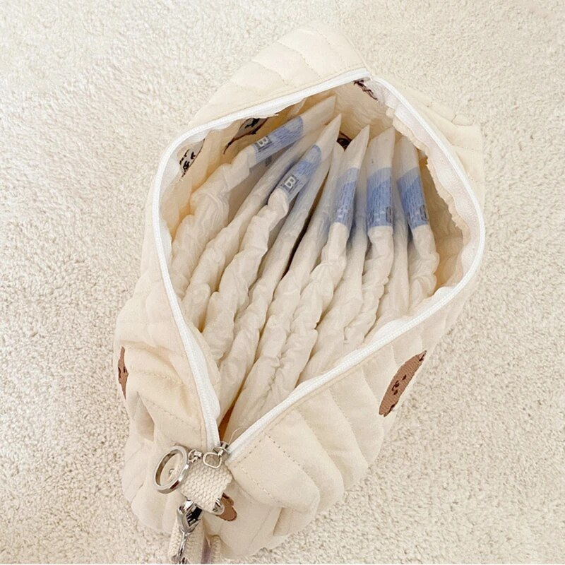 New Mommy Bag Cute Print Embroidery Mommy Bag Zipper Newborn Baby Diaper Bag Nappy Pouch Travel Stroller Storage Bags_voghion.com