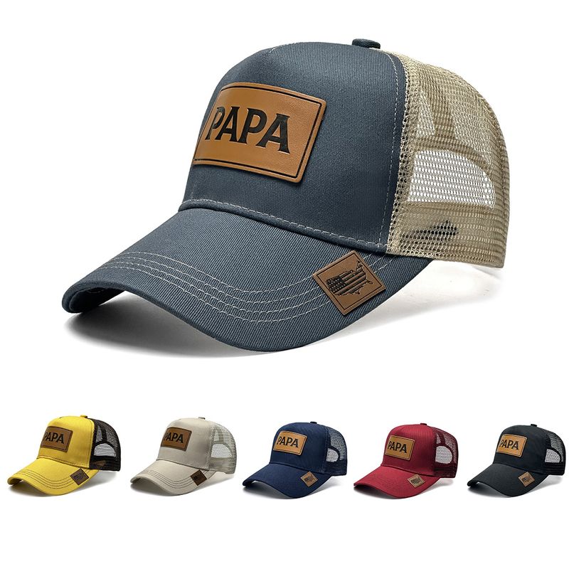 Unisex Stylish adventure series with PAPA lettering on leather label, suitable for fishing and wearing_voghion.com