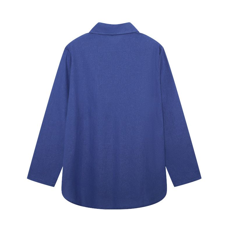 Damenbekleidung Zweiteiliges Set für Damen mit langärmeligem Revers und lässigem Frühlings- und Herbstanzug in einfarbiger Hose mit weitem Bein_voghion.com