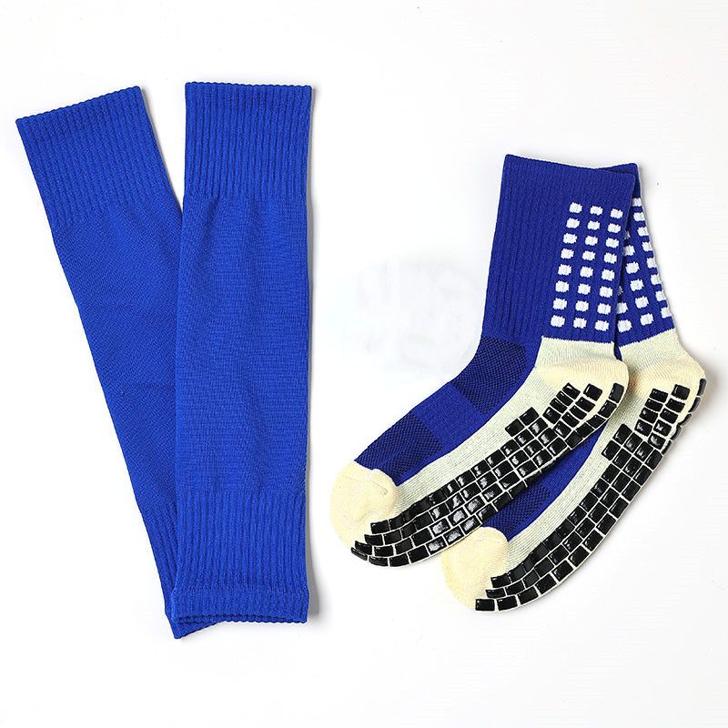Juego de agarre para fútbol con calcetines adhesivos antideslizantes de longitud media y gruesos para proteger las piernas._voghion.com