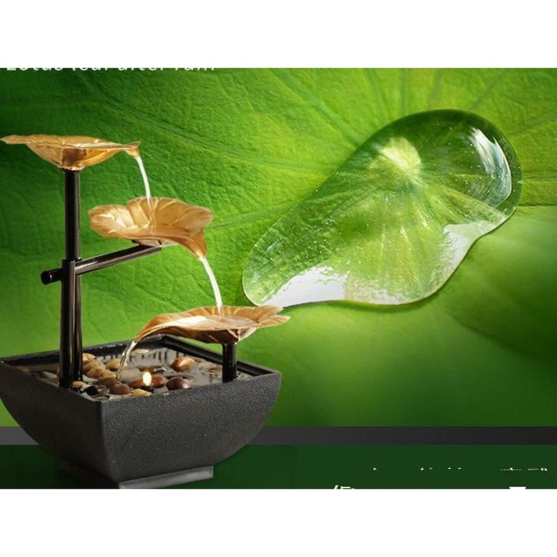 Colorful Ceramic Flow Circulating Water Wealth-Attracting Living Room Office Home Decoration High-End Ornament Gift_voghion.com