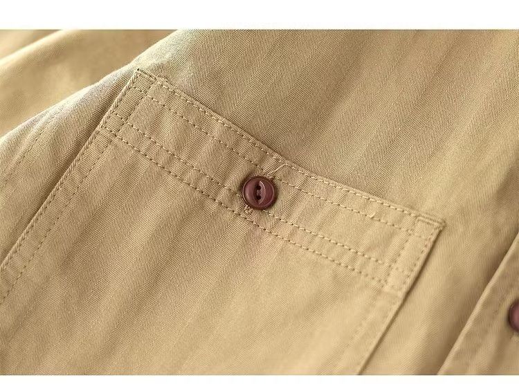 Amerikanischen Stil Arbeitskleidung Langarm Lose Tough Guy Jagd Hemd Männer Frühling Jacke Mantel_voghion.com