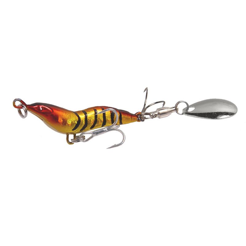Lure Bait Long Throw Full Attack Garneļu Metāla ēsma VIB Blood Groove Āķis Vistas nags āķis Rotējošais vizulis simulācijas ēsma zvejas rīks_voghion.com