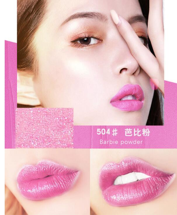 Parel Glinsterende Lippenstift Dragon Fruit Kleur Non-stick Cup Niet-vervagende Hydraterende Waterdichte Moeder Lippenstift voor Dames Rose paars_voghion.com