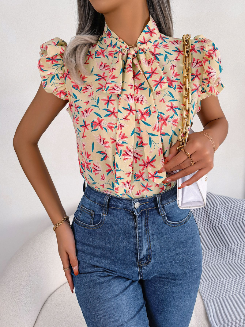 Dames Tops Trendy Grafische Workout Tops Plus Size Korte Mouw Y2K Tops Chiffon Zomer Blouses Flowy Shirts Party Tuniek_voghion.com