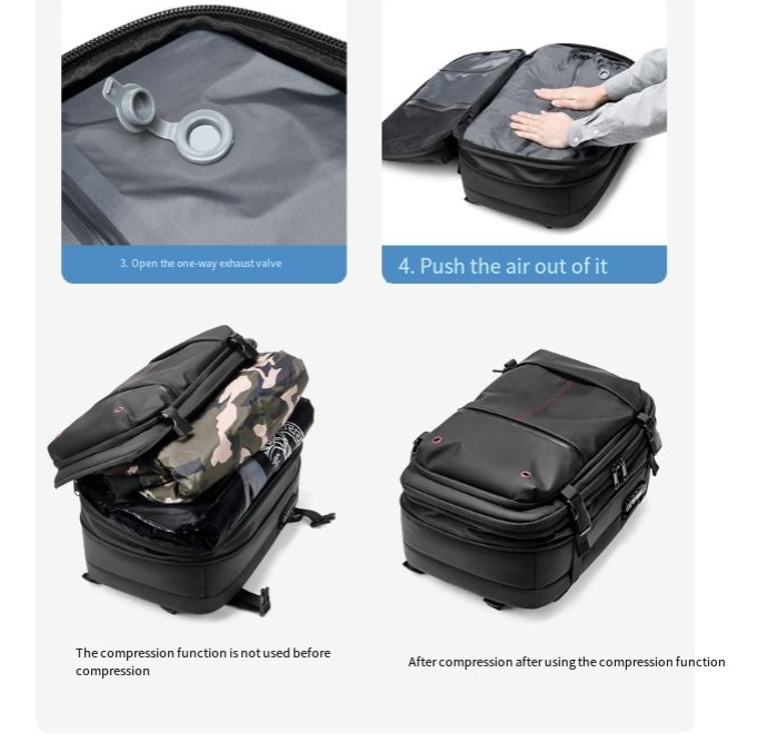 Reise-Vakuum-Rucksack Herren Business Multifunktions-Computertasche Vakuum-Kompressionsbeutel Rucksack mit großer Kapazität TPU_voghion.com