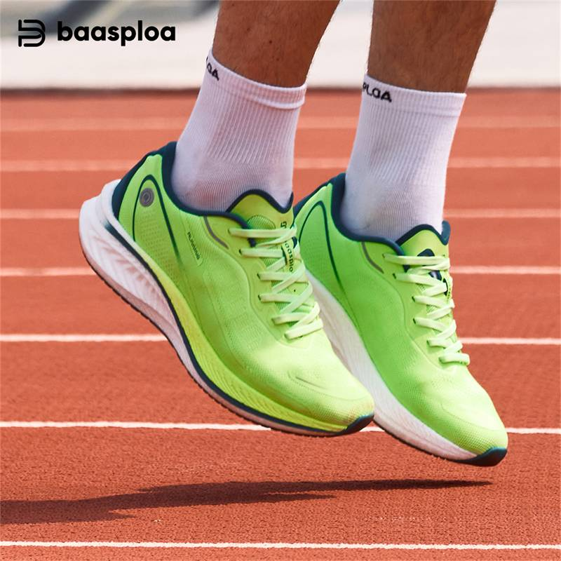 Baasploa Herren Sport Outdoor Professionelle Carbonplatte Jogging Sneakers Männlich Atmungsaktive Dämpfung Anti-Rutsch Laufschuhe_voghion.com