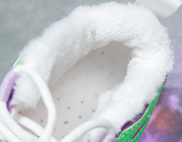 Plush Charging Colorful Luminous Shoes Cotton Shoes Solid Bottom Luminous Boys And Girls Children's Sports Shoes Basketball Shoes With Lights_voghion.com