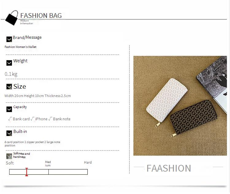 Women’s Bags Multifunctional Ladies Long Wallet Large Capacity Clutch Bag Printed Zipper Card Holder Coin Purse Bags_voghion.com