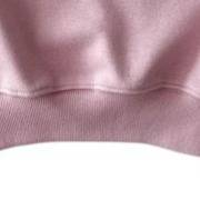 Completo con cappuccio per ragazze in stile coreano, fiocco ricamato e pantaloni a gamba larga (73-120 cm, nero/rosa)_voghion.com