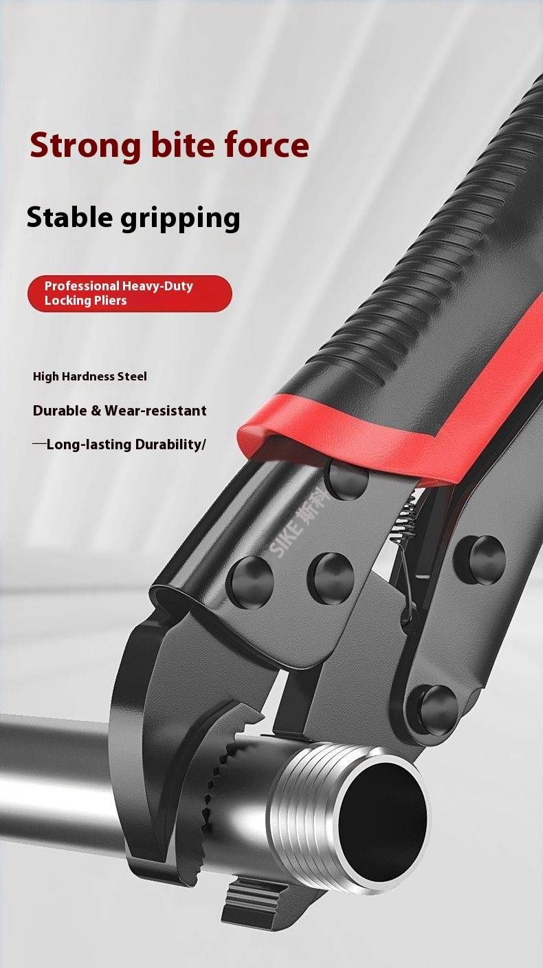 Adjustable Heavy Duty Clamp Multi-Function Pliers With Durable Carbon Steel Jaws For Industrial & Home Use_voghion.com