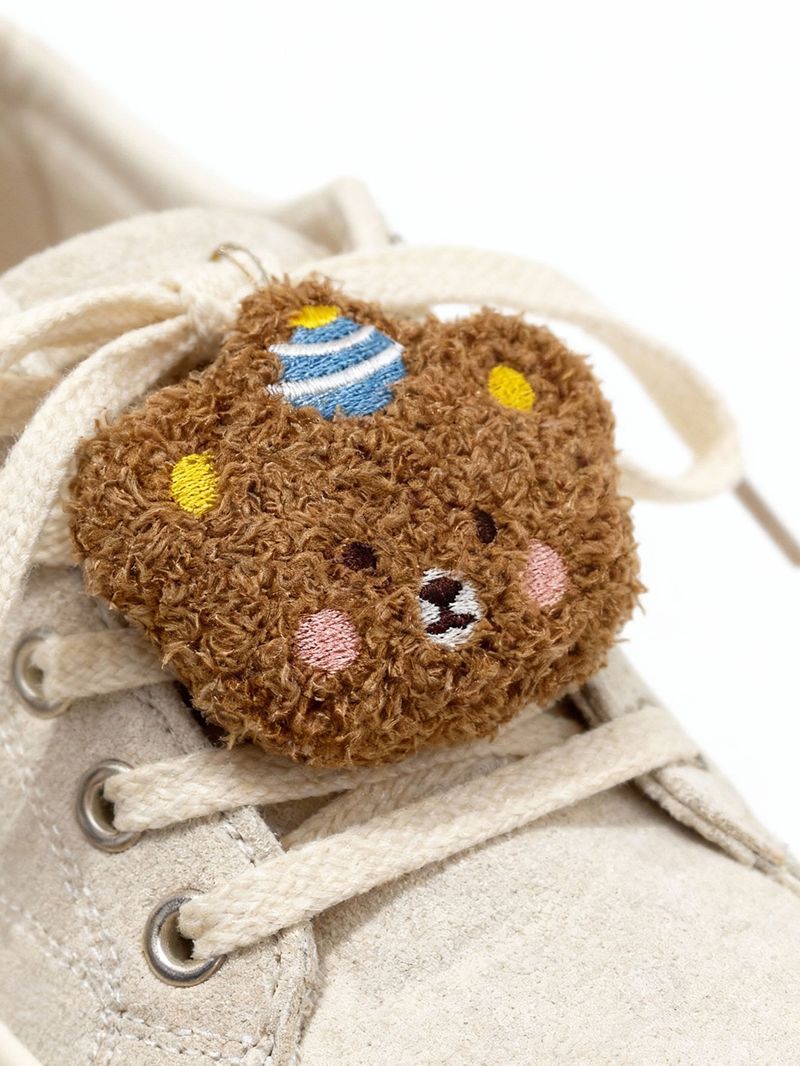 Two Cute Cartoon Bear Brooches For Shoes, With Detachable Shoe Decorations. Suitable For Sneakers, Flats, Casual Shoes, And Bag Charms._voghion.com