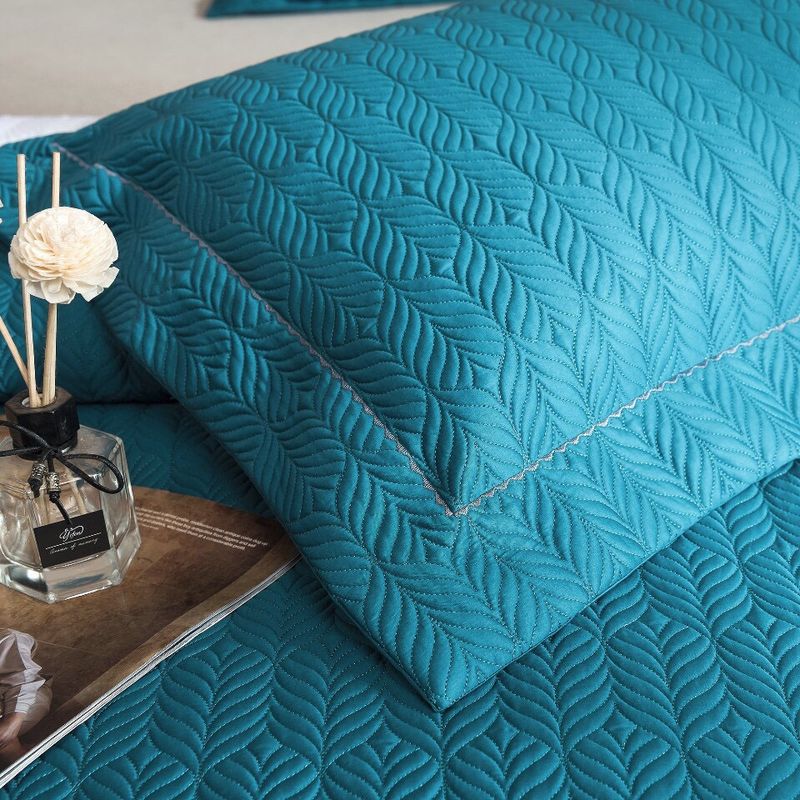 Copriletto in cotone di alta qualità, 100 pezzi, set da tre pezzi, trapuntato in cotone a fibra lunga, lenzuolo trapuntato in puro cotone, trapuntato da 1,8 m._voghion.com