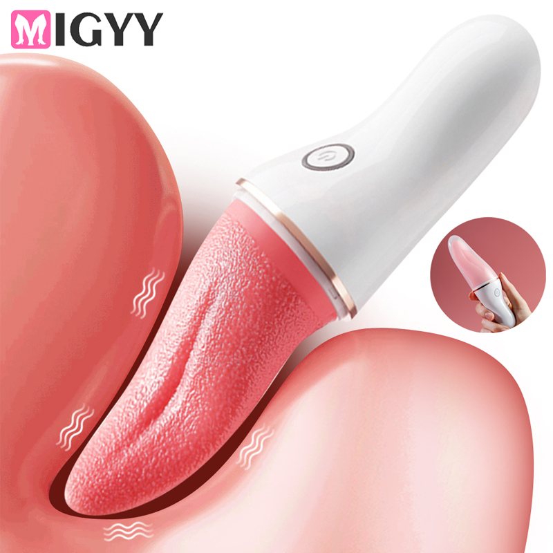 Tongue Licking G Spot Clitoral Vibrator Clit Tickler Sex Toy for Women 12 Pattern Vibrating l Massage Ad_voghion.com