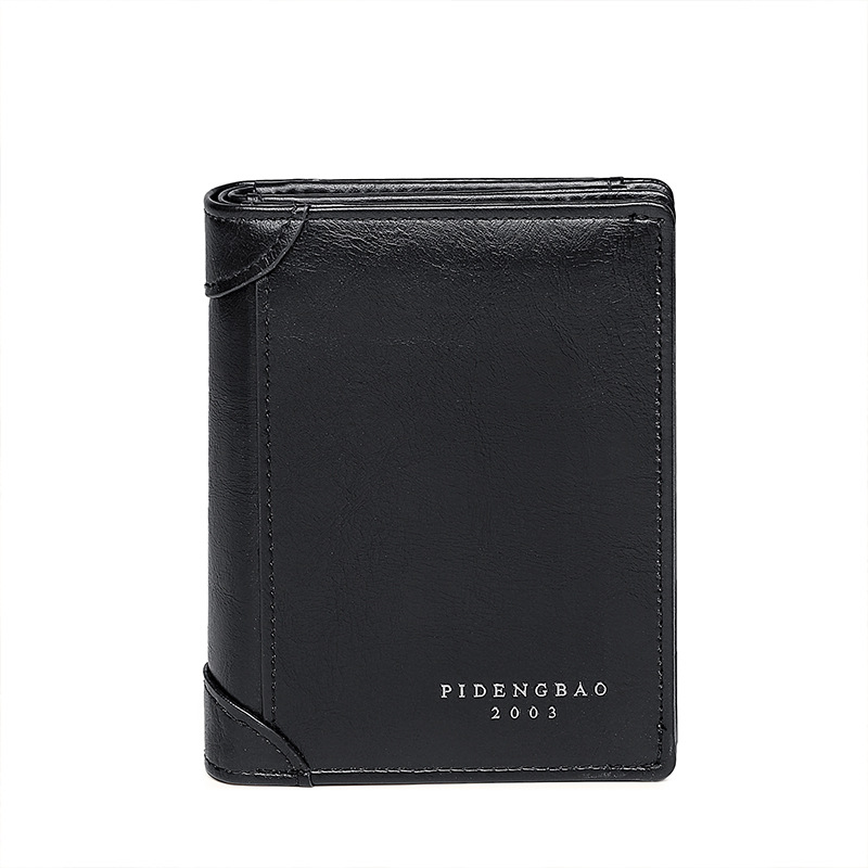 New Retro Men's Wallet Business Short Multi-slot Zipper Coin Wallet Men's Wallet_voghion.com