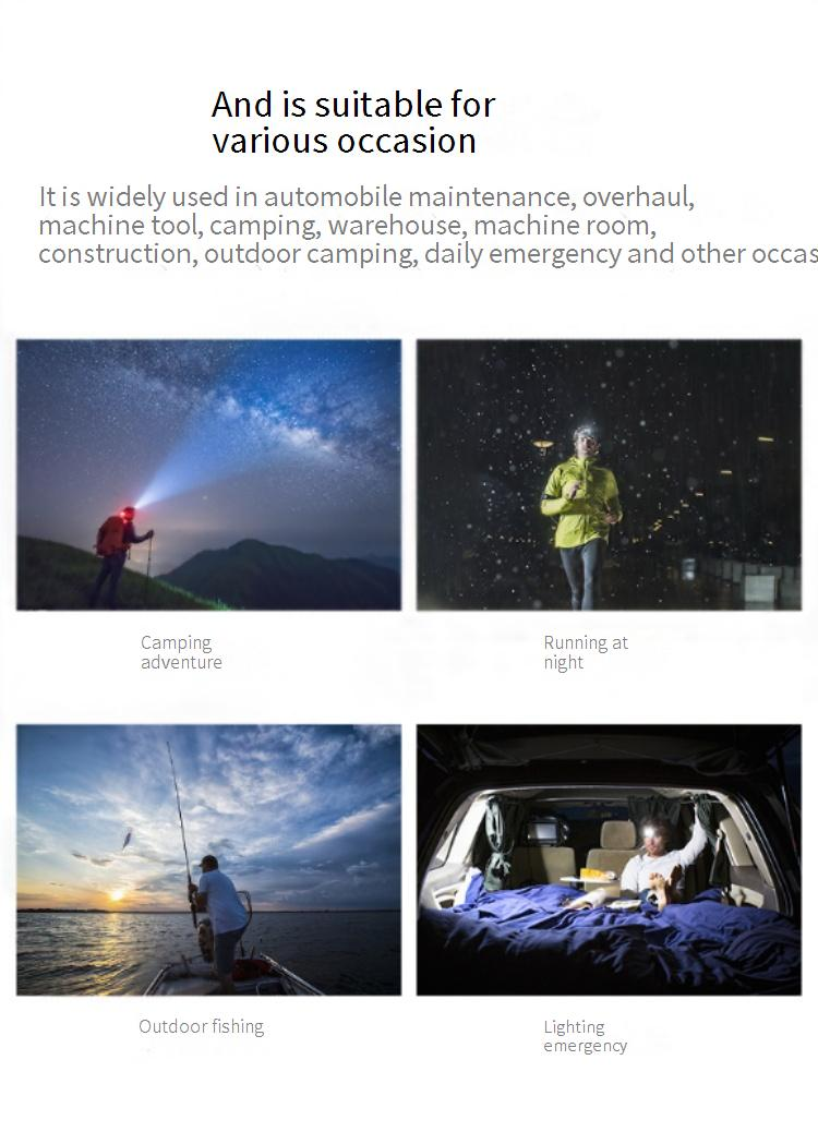 Neu Typ-c lade XPE + COB flutlicht sensor scheinwerfer LED outdoor multi-funktion rot scheinwerfer_voghion.com