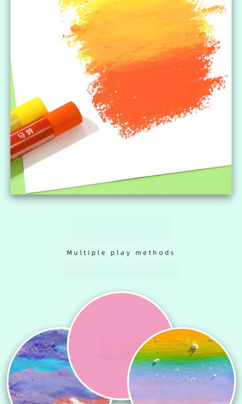 Ultra-Soft Non-Toxic Oil Pastels Set - 24/36 Vibrant Colors For Kids & Artists, Mess-Free Drawing & Painting, Safe Wax Crayons For Sketching, Doodling_voghion.com